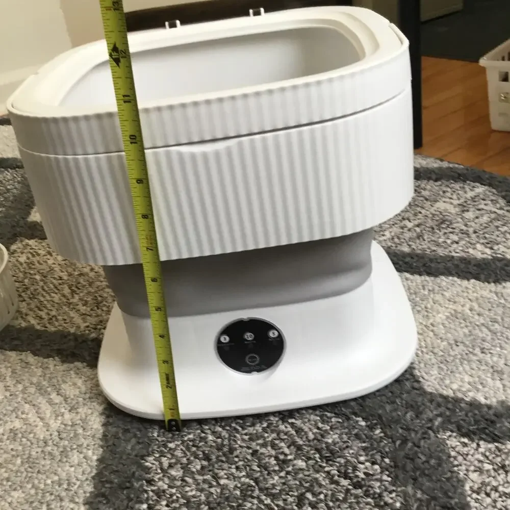Portable Washing Machine, Foldable Wash Dry Combo for Small Clothes Grey